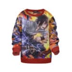 Sasuke Lightning Release Chakra Mode Kids Sweatshirt