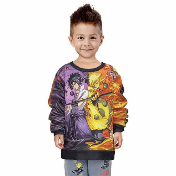 Sasuke Susanoo & Naruto Six Paths Mode Children Sweater