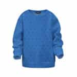 Sasuke Uchiha Bad Drawing Meme Pattern Blue Kids Sweatshirt