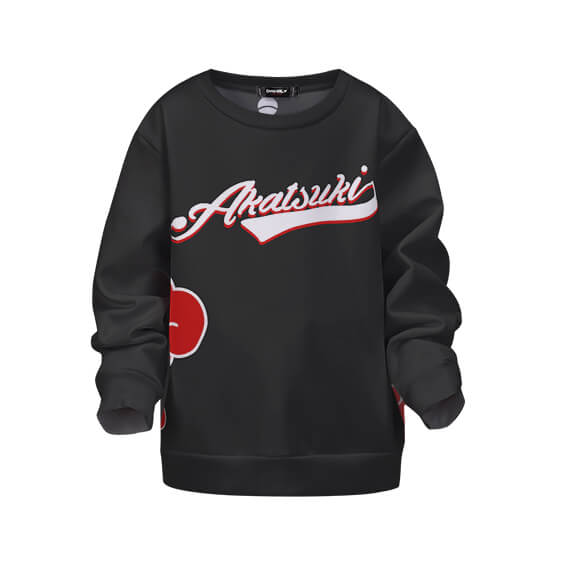 Team Akatsuki Logo Typography Dope Black Kids Sweater