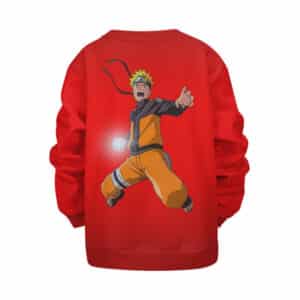 Teen Naruto Rasengan Attack Red Children Sweatshirt