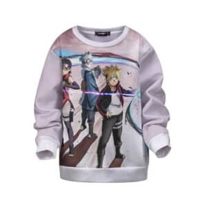 Unique Naruto Team And Boruto Team Design Children Sweater