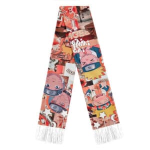 Cool Naruto Uzumaki All Forms Trippy Collage Wool Scarf