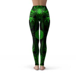 Abstract Cannabis Leaf Dope Yoga Pants