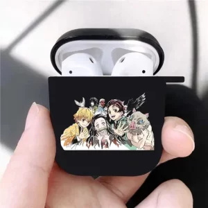 Cheerful Demon Slayer Characters AirPods Case