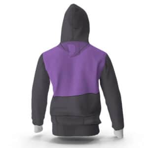 Genya Purple And Black Outfit Pullover Hoodie