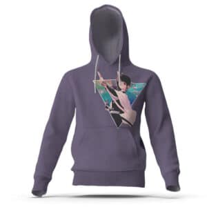 Serene Kanao Tsuyuri Art Purple Pullover Hoodie