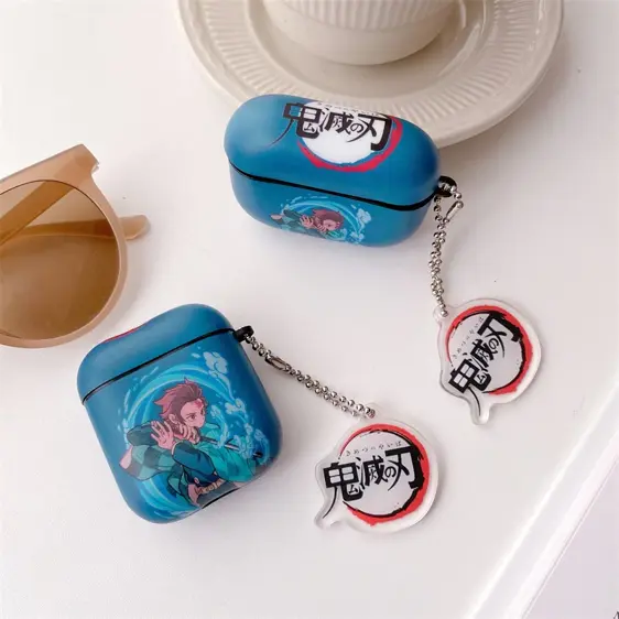 Tanjiro Water Breathing Style Blue AirPods Cover