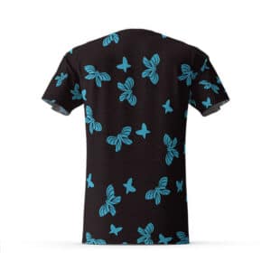 Amane Ubuyashiki Blue Butterflies Graphic Shirt