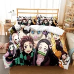 Awesome Demon Slayer Characters Design Bed Set