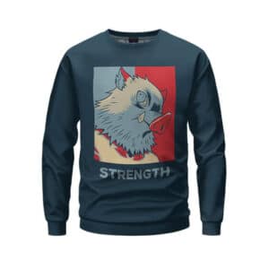 Cool Inosuke Strength Stencil Portrait Sweater