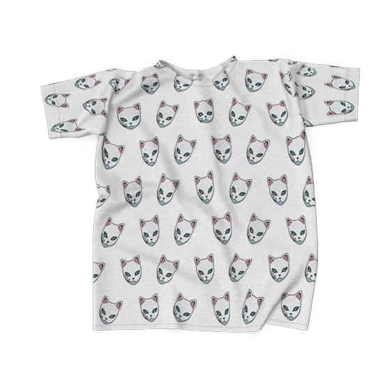 Demon Slayer Sabito’s Fox Mask Pattern Shirt