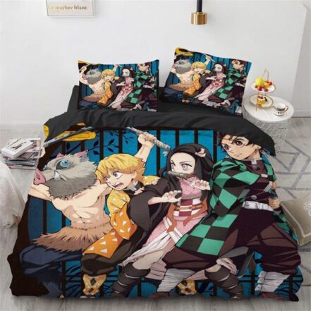 Epic Inosuke Zenitsu Nezuko And Tanjiro Bed Linen