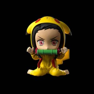 Kawaii Nezuko Pikachu Costume Static Figure