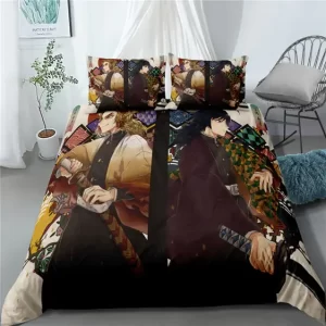 Kyojuro Rengoku & Giyu Tomioka Vibrant Bedding Set