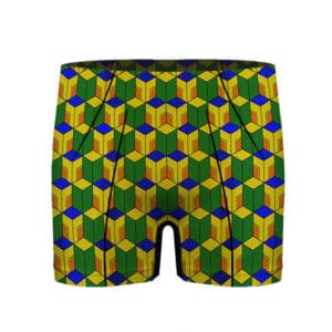 Sabito Geometric Kimono Pattern Boxer Shorts