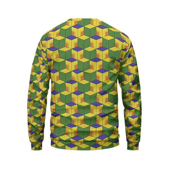 Sabito Kimono Geometric Full Pattern Sweatshirt