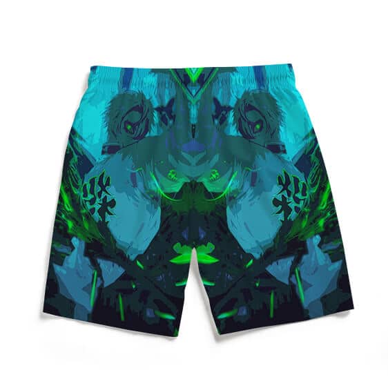 Sanemi Wind Breathing Art Men’s Swim Trunks - Saiyan Stuff