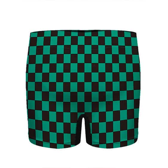 Tanjiro's Haori Checkered Green Pattern Boxers
