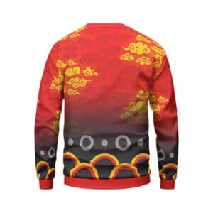 Tanjuro Kagura Fire Clouds Demon Slayer Sweater