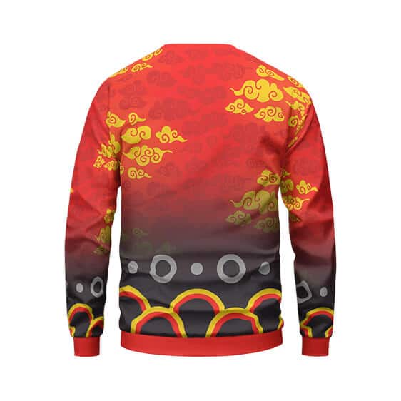 Tanjuro Kagura Fire Clouds Demon Slayer Sweater
