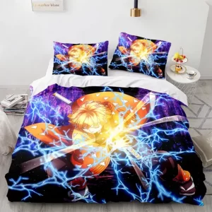 Zenitsu Agatsuma Epic Thunder Breathing Bedclothes