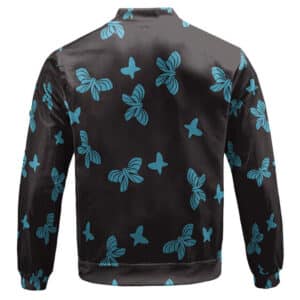Amane Blue Butterfly Pattern Costume Bomber Jacket