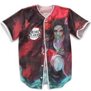 Blood Moon Nezuko Demon Slayer Baseball Shirt