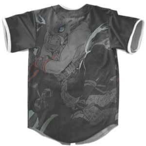 Cool Inosuke Artwork Demon Slayer Baseball Jersey