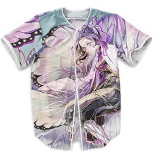 Shinobu Vibrant Art Demon Slayer Baseball Shirt