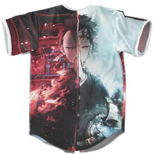 Tanjiro Fire & Ice Demon Slayer Baseball Shirt