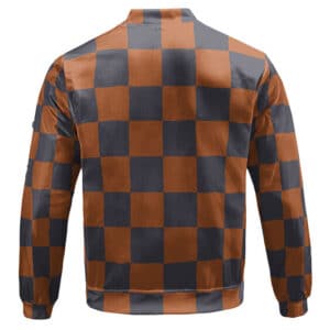Tanjuro Checkered Haori Pattern Bomber Jacket