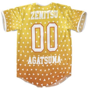 Team Zenitsu Demon Slayer Yellow Baseball Shirt