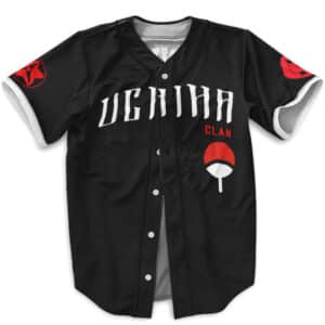 Uchiha Clan Sasuke Sharingan Black Baseball Jersey