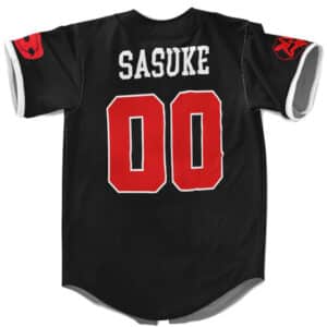 Uchiha Clan Sasuke Sharingan Black Baseball Jersey