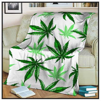 Details about   Best Buds Weed Pot Leaf Cashmere Soft Fleece Blanket New 