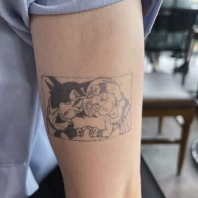 Gotenks Fusion Arm Tattoo