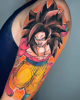 SSJ4 Goku Arm Tattoo