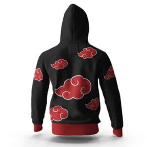 Akatsuki Red Cloud Logo Cosplay Pullover Hoodie