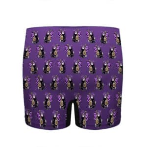 Biwa Demon Nakime Pattern Purple Boxer Shorts