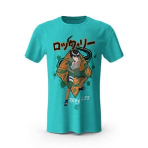 Centipede Brows Rock Lee Turquoise Blue Shirt
