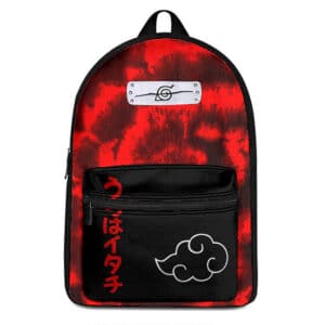 Daybreak Akatsuki Red Spiral Print Backpack