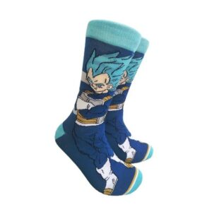 Dragon Ball Vegeta Blue SSGSS Vibrant Blue Socks