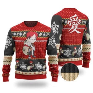 Fifth Kazekage Gaara Of The Sand Ugly Xmas Sweater