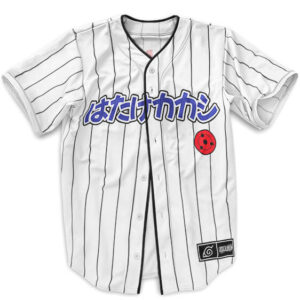 Hatake Kakashi Pinstriped White Baseball Uniform