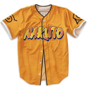 Naruto Uzumaki Hidden Leaf Pattern Baseball Jersey