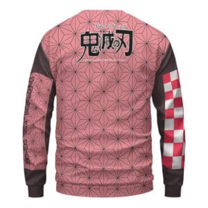 Nezuko Kamado Pink Haori Pattern Art Sweater