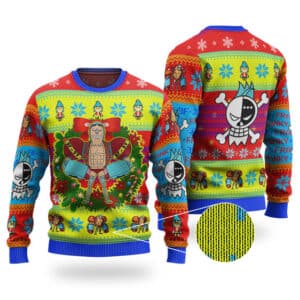 One Piece Iron Man Franky Ugly Xmas Sweater