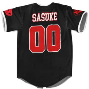Sasuke Uchiha Clan Paper Fan Logo Baseball Shirt
