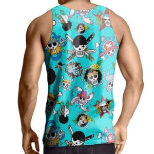 Straw Hat Pirates Jolly Roger Icons Art Tank Top